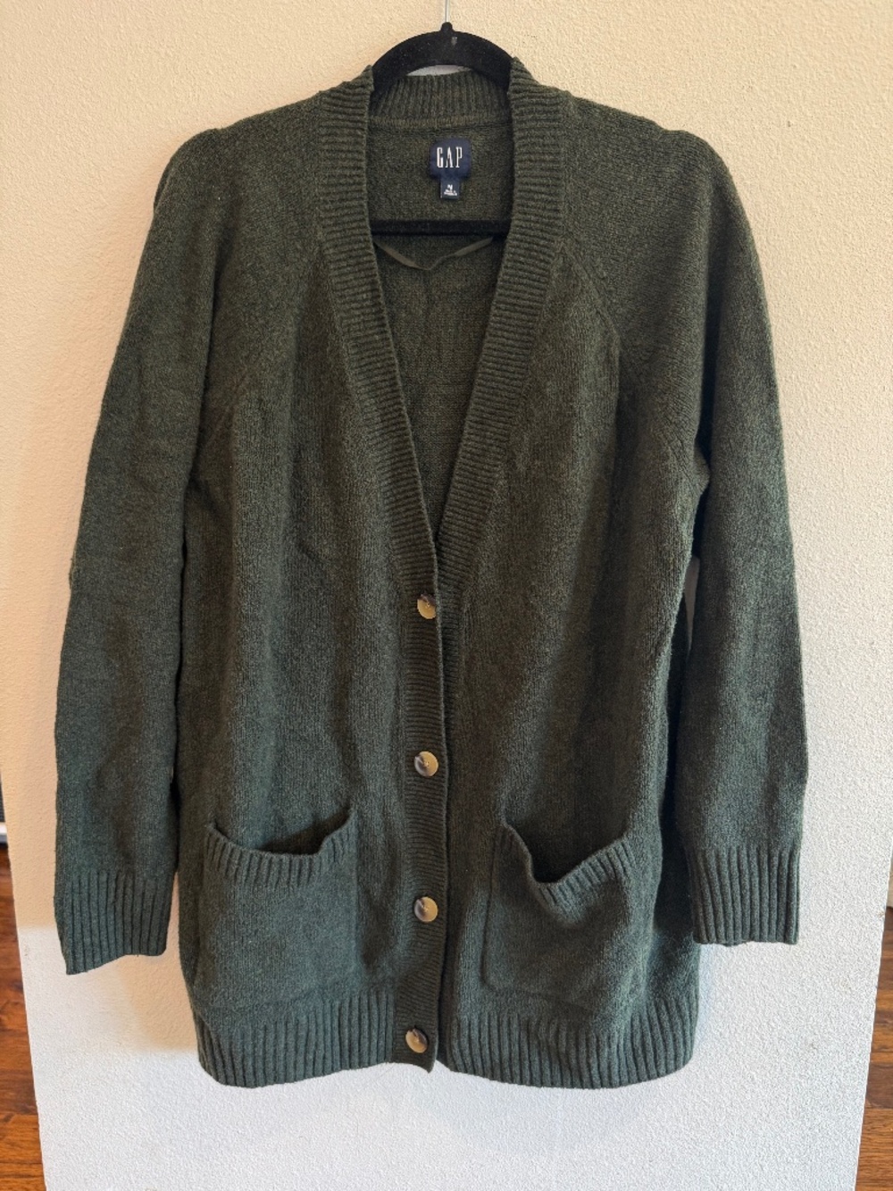 GAP Olive Green Sweater Cardigan and Pants Set Medium